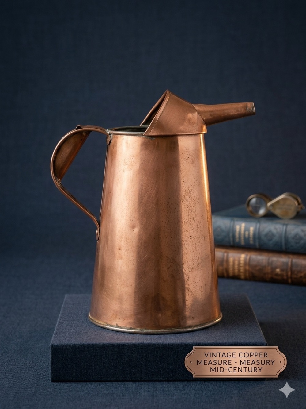 Vintage Copper Liquid Measuring Pourer